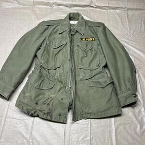 US ARMY M-1951 Jacket Mens Short Small OG107 Sateen Cohen Fein M51 w/ Liner 1958